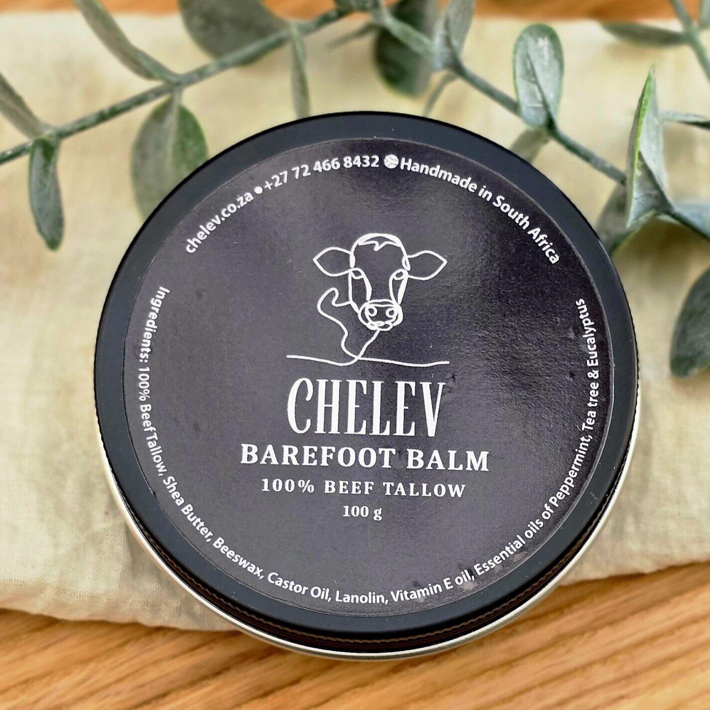 100% Beef Tallow Barefoot Balm 100g