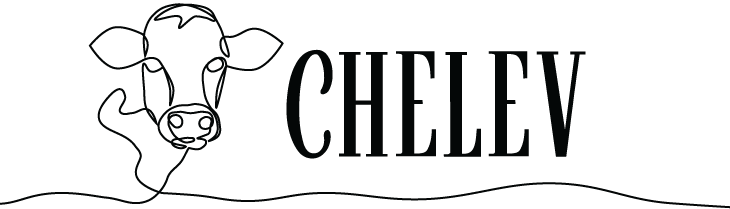 Chelev Main Logo, Black on white PNG