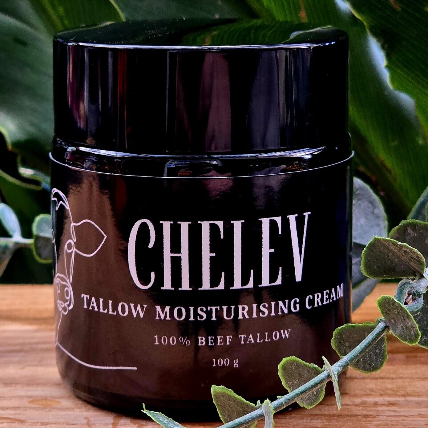 100% Beef Tallow Moisturising Cream 100g
