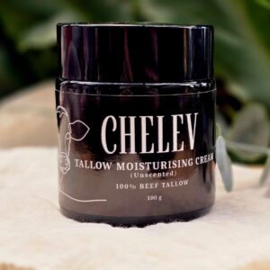 100% Beef Tallow Unscented Moisturising Cream 100g